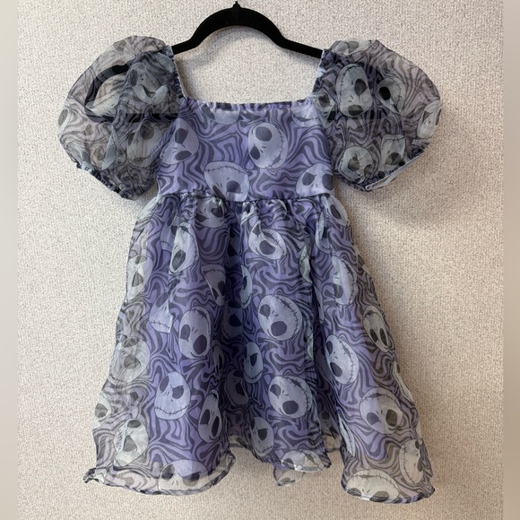 Disney's Nightmare Before‎ Christmas Girls Size Medium 8 Jack Skellington Dress - Picture 1 of 6
